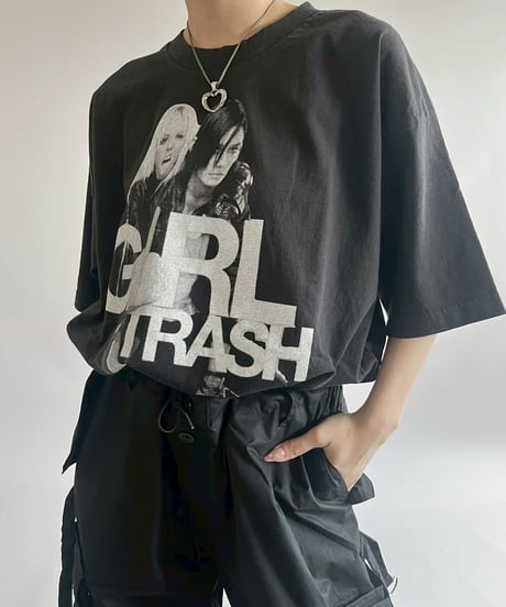 【USED】 Made in USA GIRL TRASH T-Shirt /250503-015