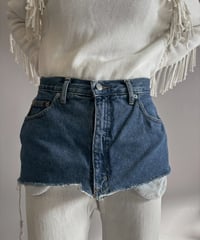 【USED】 Cut Off Denim Skirt / 260207-014