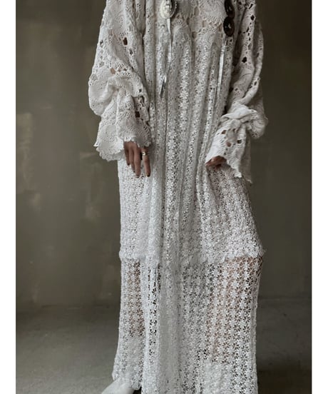 【RE;CIRCLE】 RE Crochet L/S One-piece⑤/20220317-025
