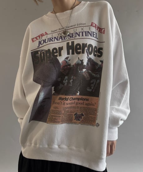 【USED】 90's Lee Super Heroes Sweat Top  /250927-020