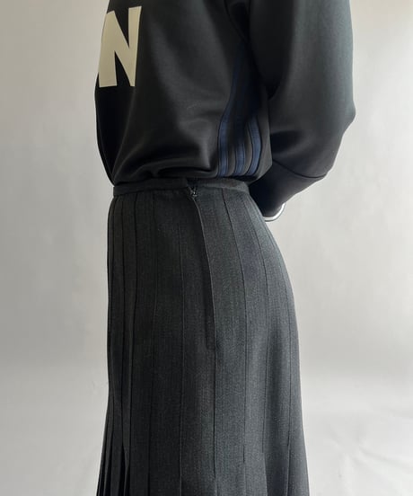 【USED】 Wool Pleats Skirt/ 240921-003