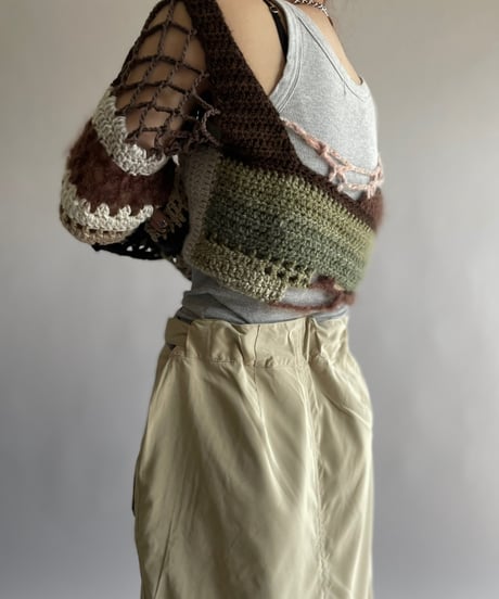 【USED】 Hand Knit Bolero /241006-045