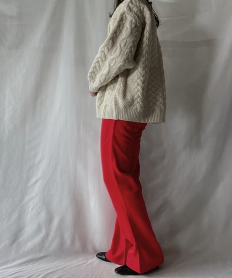 【USED】 Jersey Flare Pants/211028-023