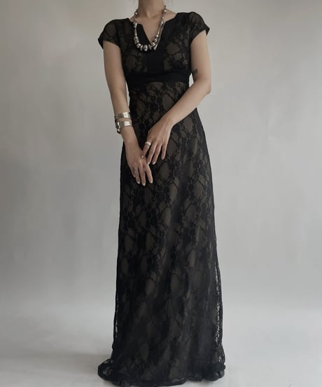 【USED】 Anna Field Sleeveless Lace One-piece / 220709-022
