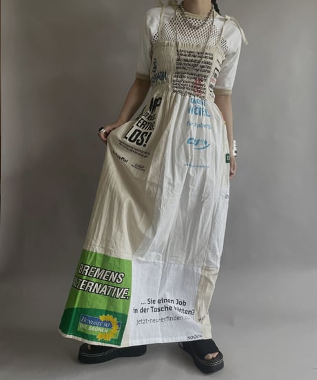 【RE;CIRCLE】RE Eco-Friendly Bag Shirring One-piece / 230427-014