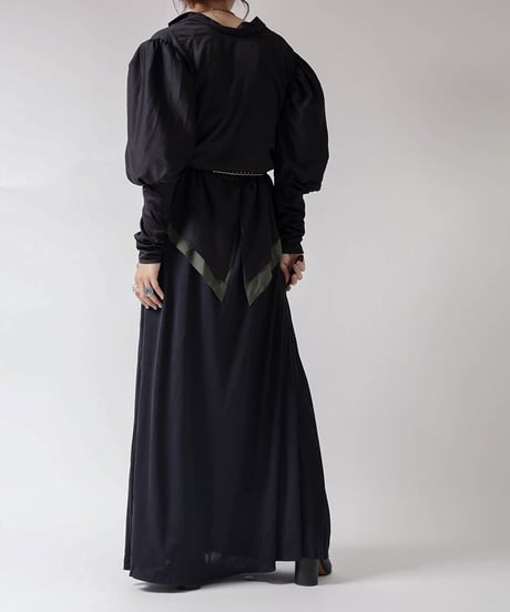 【USED】L/S Poly Dress ① / 220324-002