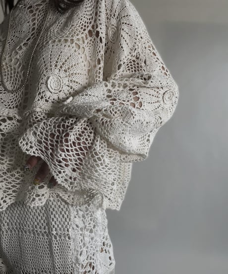 【RE;CIRCLE】 RE Crochet Top / 220623-011