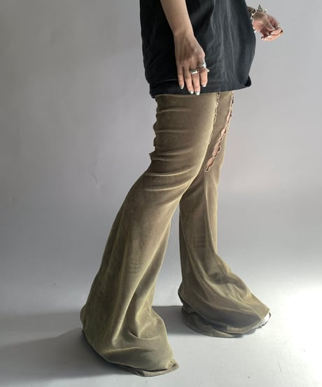【USED】 Sheer Design Pail Flare Pants / 241124-016