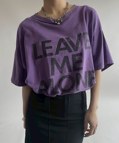 【USED】  90's TULTEX LEAVE ME ALONE T-Shirt/250510-014