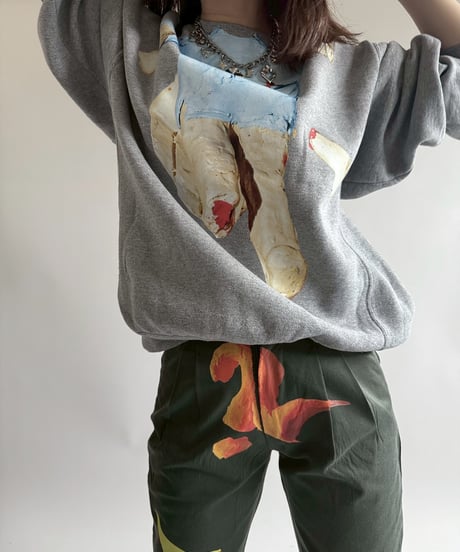 【USED】 END IS NEAR Russell Athletic L/S Sweat Top /250329-008