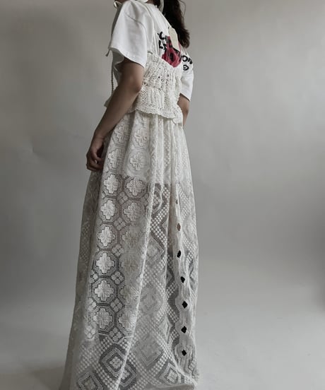 【RE;CIRCLE】 RE Crochet Lace Camisole One-piece / 220427-004