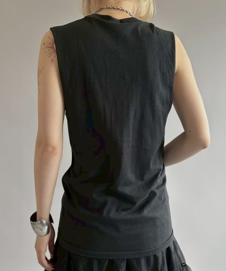 【USED 】Made in USA LOVER BOY Cut Off Tank Top/260622-005