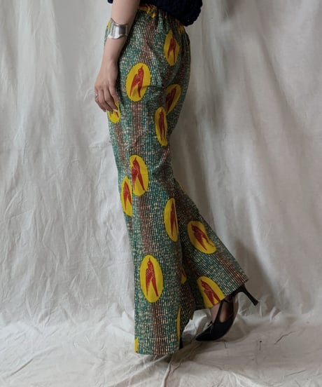 【RE;CIRCLE】 RE African Batik Flare Pants①/210428-012