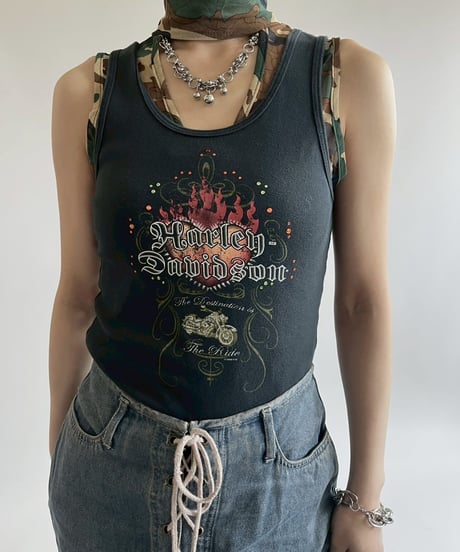 【USED】 Made in USA HARLEY-DAVIDSON Tank Top / 250524-010