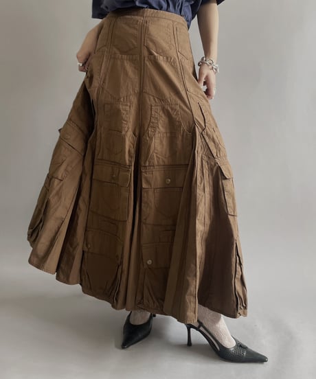 【USED 】Cordelia Design Multi Pocket Long Skirt/ 240429-015