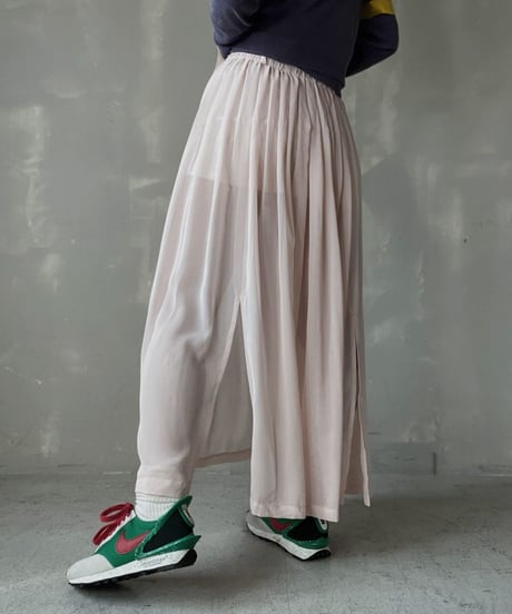 【USED】Poly Long Skirt/ 220312-012
