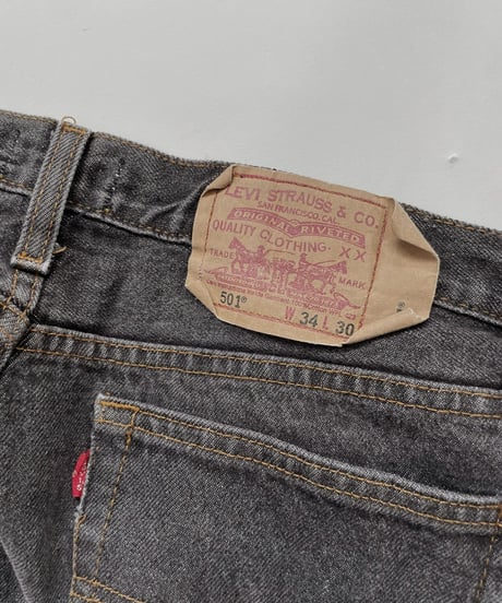 【USED】   Levi's Denim Pants 501 Black / 220416-034