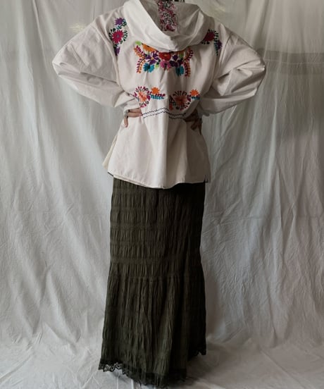 【RE;CIRCLE】RE Embroidery Ethnic Mexican Parker ④/210617-022