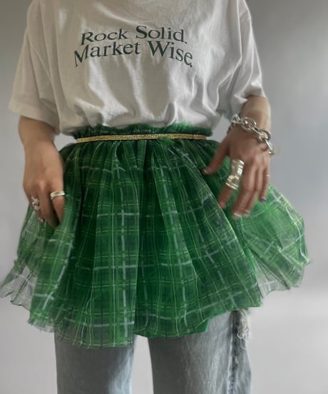 【USED 】Check Patterned Mini Skirt/ 240518-017