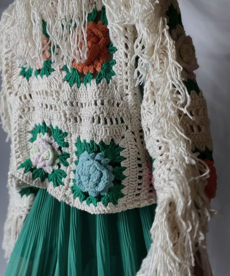 【RE;CIRCLE】 RE Granny Knit L/S Top/210917-001