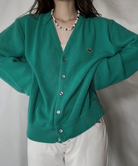 【USED】   LACOSTE Knit Cardigan⑥/211126-014