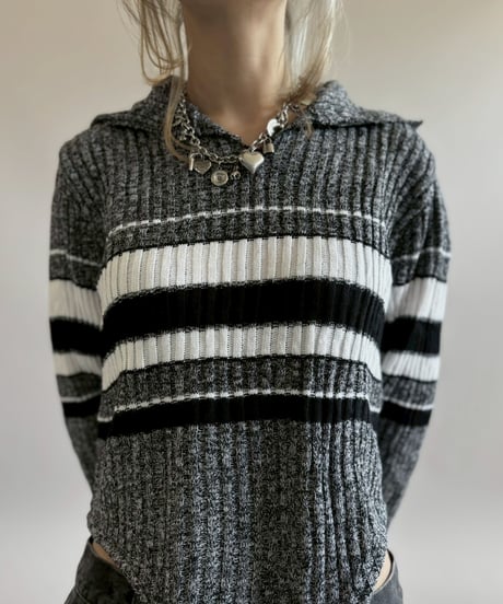 【RE;CIRCLE】 RE Rib Knit Leotard Top / 260416-012