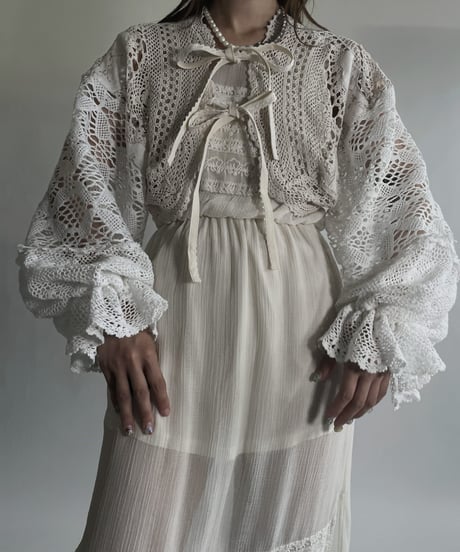 【RE;CIRCLE】 RE Crochet Bolero / 220623-023