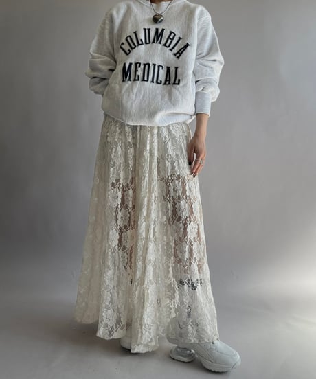 【USED】 Lace Patterned Lame Long One-Piece/241019-017