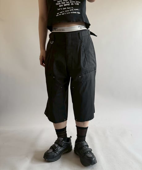 【RE;CIRCLE】 Re Suit Double Knee Shorts / 250612-004