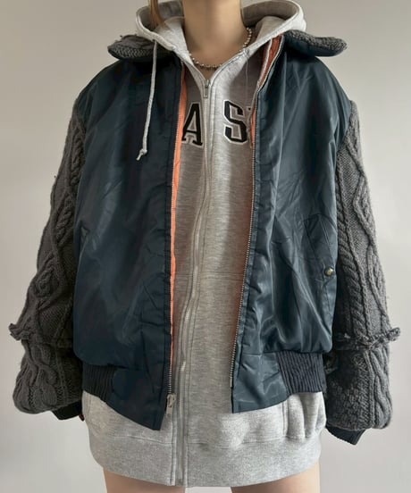 【RE;CIRCLE】 RE MA1 × Alan Knit Jacket / 251225-006