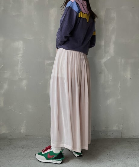 【USED】Poly Long Skirt/ 220312-012