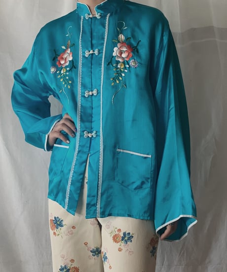【売約済み】  Shiny China Shirt/210407-003