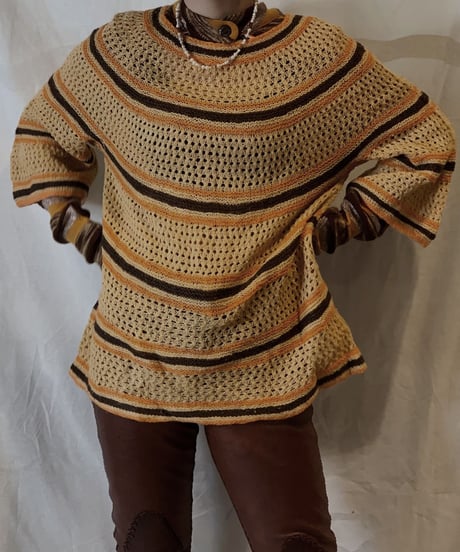 【USED】Crochet Knit Top/210217-064