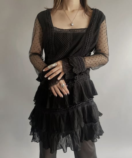 【USED】 Tiered Lace One-piece / 230624-009
