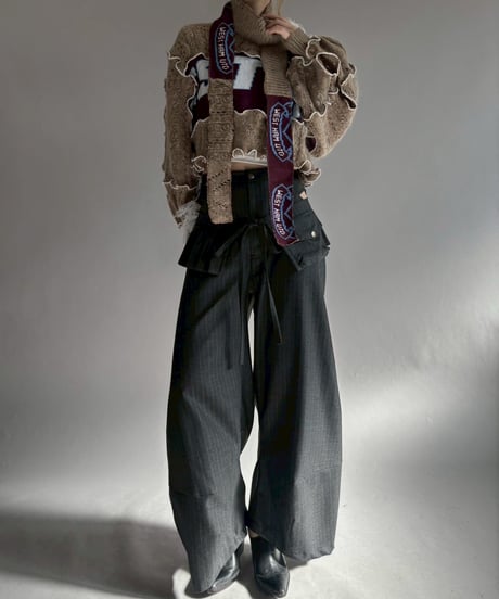 【RE;CIRCLE】 RE Mellow Ribbon Knit Top + Tie / 260122-015