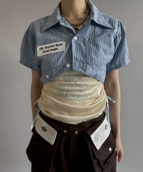 【Chinatsu Aoyama】 RE Makers Shirt Stripe/ 260702-029
