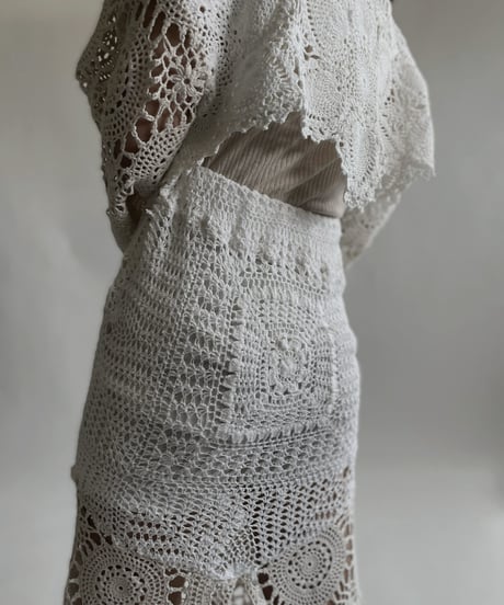 【RE;CIRCLE】 RE Crochet Lace Mermaid Skirt / 220427-018