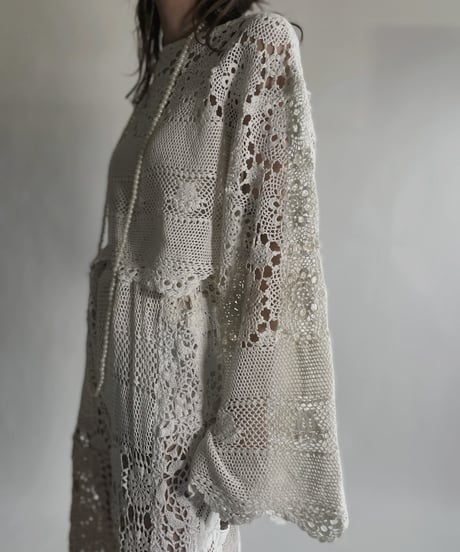 【RE;CIRCLE】 RE Crochet Lace Top / 220623-008
