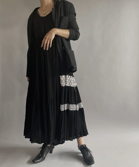 【RE;CIRCLE】 RE Sleeveless One-piece Black&White / 220901-017