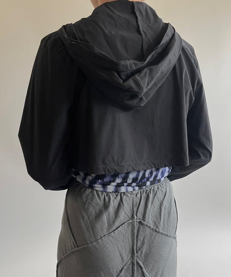 【USED】 Pocket Design Double Zip Up Hooded Jacket  / 250517-013