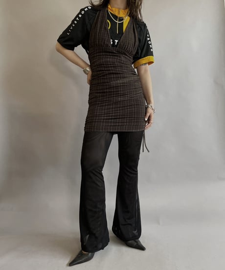 【USED】 Plaid Camisole One-Piece/ 230610-027