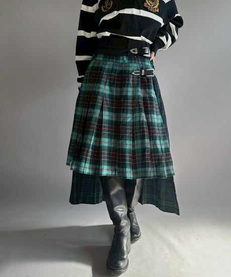 【RE;CIRCLE】 RE Kilt Long Skirt / 251204-009