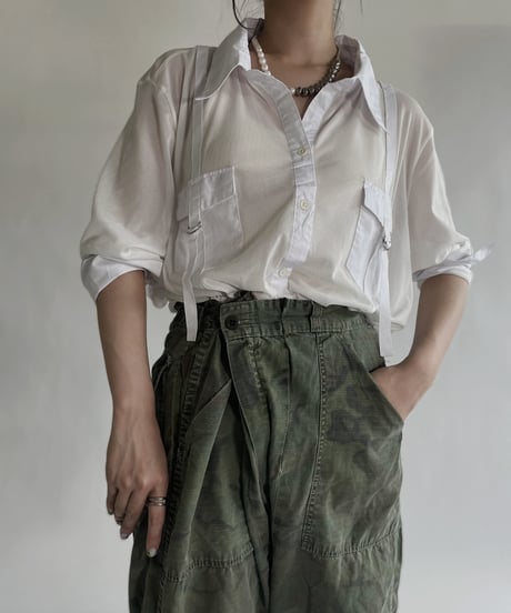 【USED】 See-through Long Sleeved Shirt / 220604-013