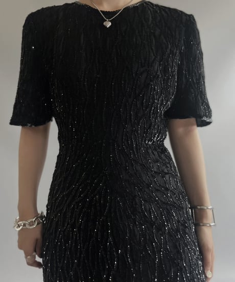 【USED】 Silk Spangle One-Piece/ 230722-019