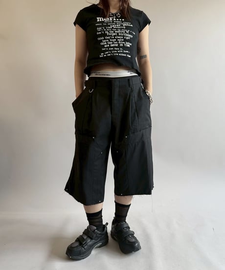 【RE;CIRCLE】 Re Suit Double Knee Shorts / 250612-004