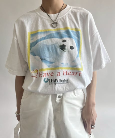 【USED】 GOLDAN Seal Print T-Shirt /250503-010