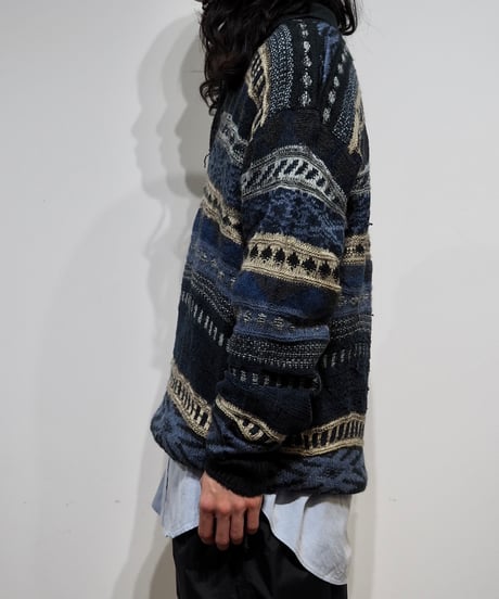 【USED】  Patterned Knit Top /240205-007