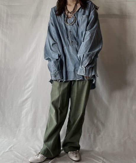 【RE;CIRCLE】 Remake Denim Mexican Parker⑤/210906-016