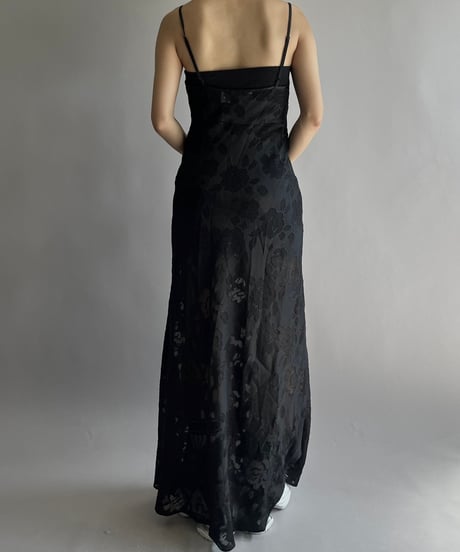 【USED】 Flower Patterned Camisole Long One-Piece/25227-005