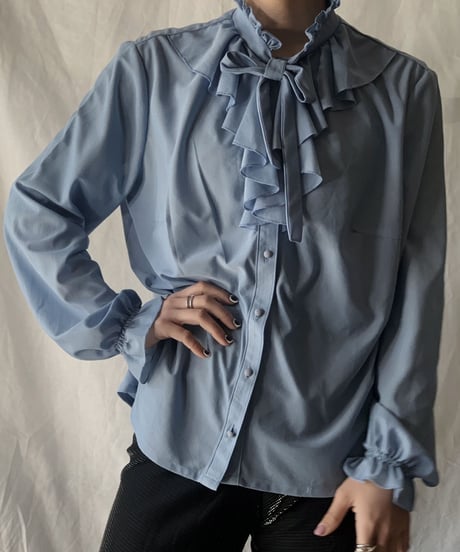 【USED】Poly Blouse Shirt/210217-042